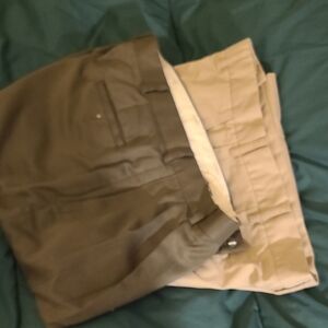 Savane Men's Khaki and Brown Chinos